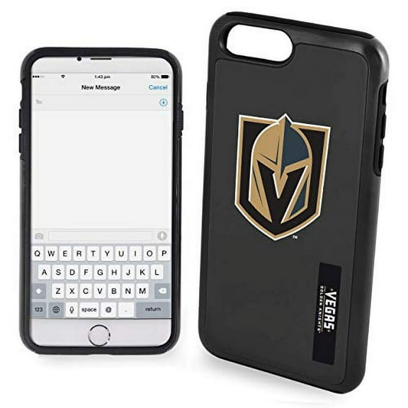 FOCO NHL Las Vegas Golden Knights Hybrid Case for iPhone SE (2022), (20), 8, 7, 6 & 6s (4.7")