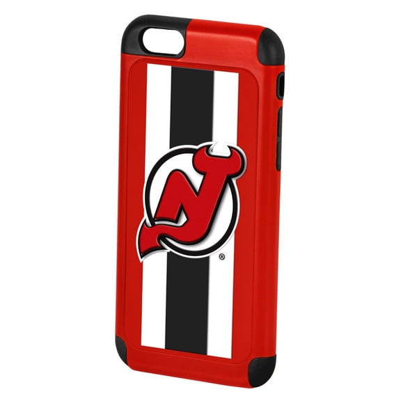FOCO NHL New Jersey Devils Stripes Hybrid Case For iPhone 6 & 6s (4.7")