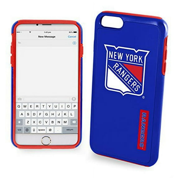 FOCO NHL New York Rangers Hybrid Case For iPhone 8+, 7+, 6S+, 6+ (5.5")