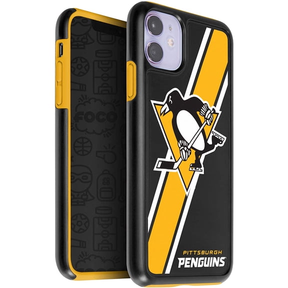 FOCO NHL Pittsburgh Penguins Hybrid Case for iPhone 11 & XR (6.1)
