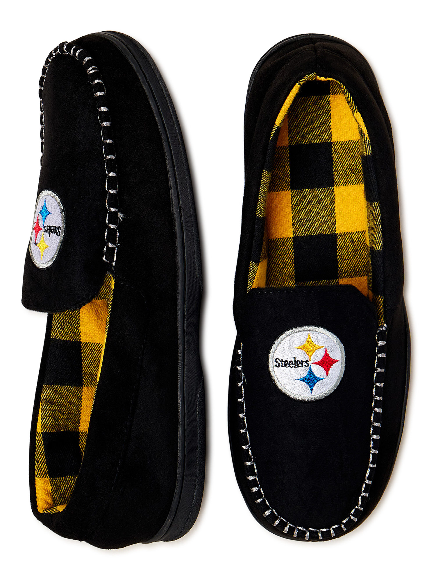 FOCO Pittsburgh Steelers Men's Moccasins with Flannel Liner - Walmart.com