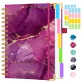 FOCUS DAY A5 Spiral Notebook Journal, 5 Subject Notebook with Removable ...
