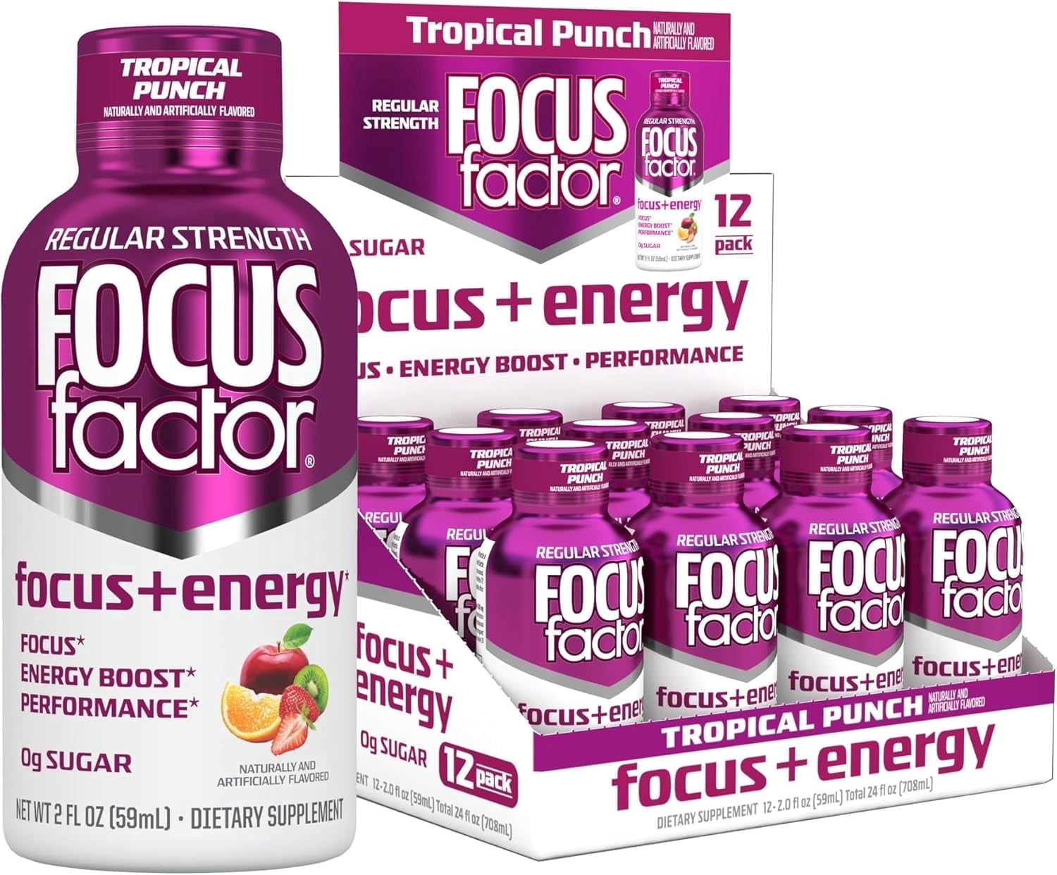 Focus Shots 12oz - Energy drinks for convenience stores - Walmart