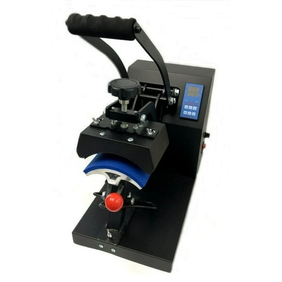 FOCUSBINDING Heat Press Transfer Machine Hats Caps Clamshell LCD Screen US Plug