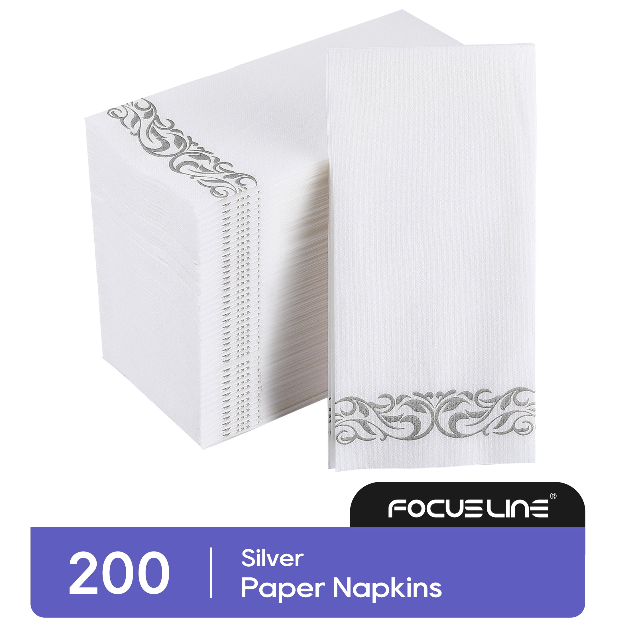 200 Pack Disposable Hand Towels Bathroom Napkins Decorative Guest Towels  Soft and Absorbent Linen Feel Paper Towels for Christmas Parties Weddings