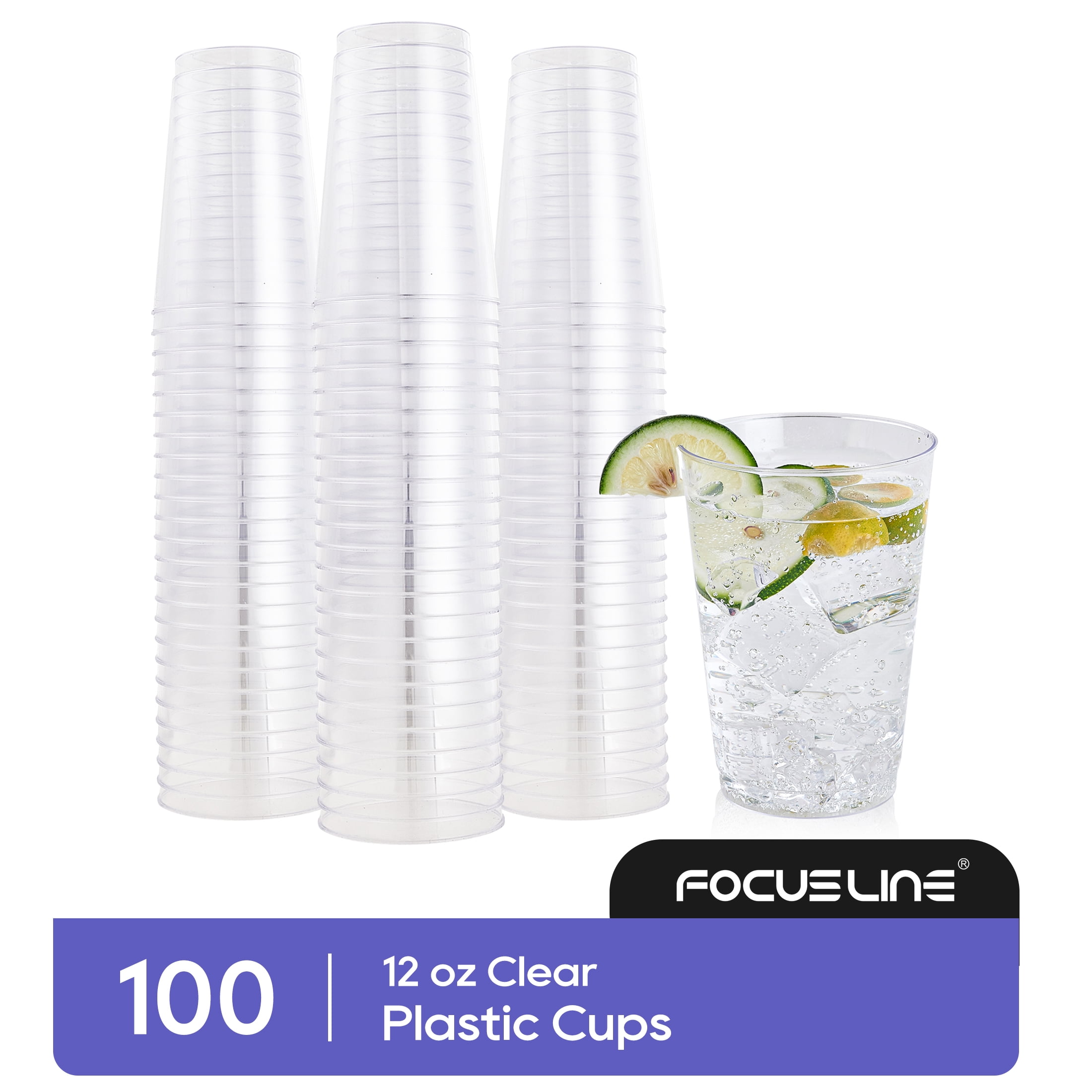  Prestee Small Clear Plastic Cup - 5 oz Plastic Cups - 200 Pack Small  Plastic Cups - Hard Clear Cups - Clear Disposable Cups - Plastic Wine Cups  - Plastic Cocktail