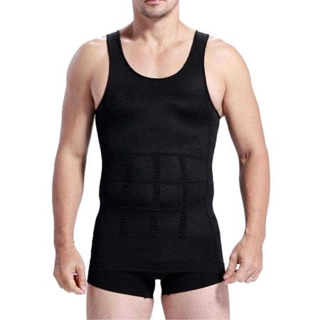 FOCUSNORM Mens Slimming Vest Body Shaper Slim Chest Belly Waist Compression Shirt S-XXL