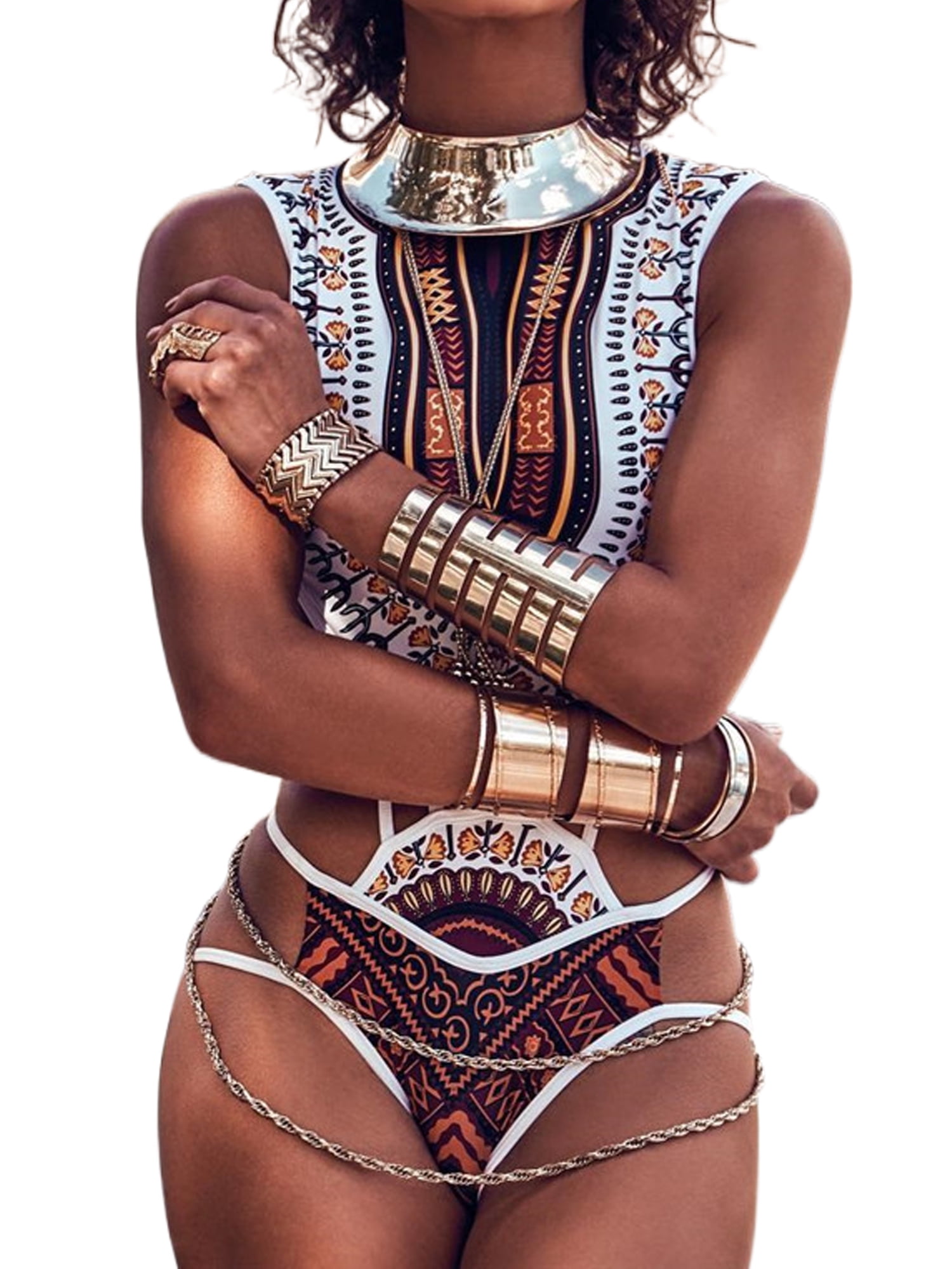 African print hotsell swimsuit cover up