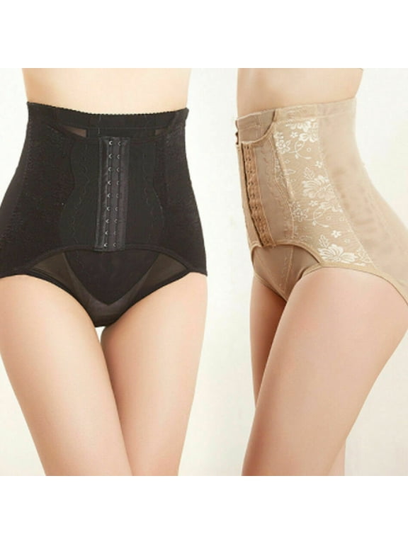 Women's High Waist Boned Extra Tummy Control Panties Body Shapewear