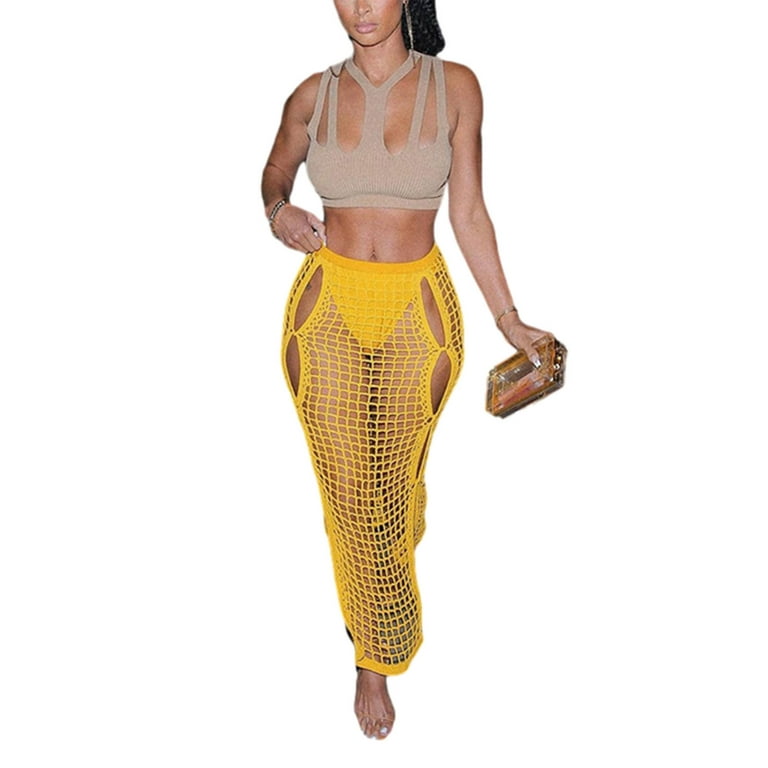 Fishnet deals maxi skirt