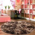 thumbnail image 1 of FOCUSSEXY 4.6ft,5.3ft,6ft Round Area Rugs Super Soft Fluffy Floor Rug Washable Shag Rug Shaggy Area Rug Bedroom Dining Room Anti-skid Carpet Yoga Mat Child Play Mat, 1 of 8