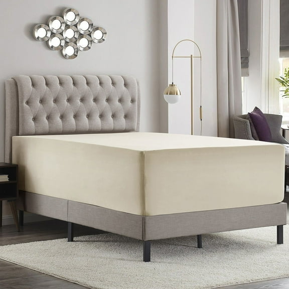 FOCUSSEXY Deep Pocket Fitted Sheet 18"-21" Full Size Bed Sheet Extra Deep Pocket Fitted Sheet Wrinkle Free Sheet Microfiber Sheets, Twin/Full/Queen/King/California King/Twin xl