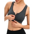 thumbnail image 1 of FOCUSSEXY High Impact Sports Bra for Women,Zip Front Padded Workout Yoga Bra Wireless Supportive Sports Bra, 1 of 8