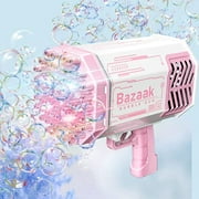FOCUSSEXY Kids Bubble Machine Gun, 69 Hole Bubble Machine Bubble Gun Toy Bubble Maker for Kids Birthday Party Favors Outdoor Activity Toys for Kids Adults