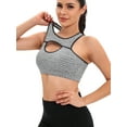 thumbnail image 1 of FOCUSSEXY Medium Support Sports Bra for Women with Removable Cups for Running Workout Gym, 1 of 8