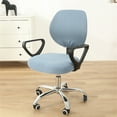 thumbnail image 1 of FOCUSSEXY Office Chair Cover Computer Desk Chair Covers Stretchable Anti-Dust Universal Split Rotating Swivel Chair Slipcover Protector 2 Piece, , Office Gift for Women Men, 1 of 5