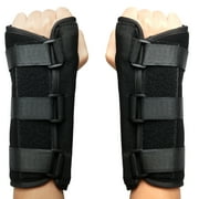 FOCUSSEXY Premium Adjustable Wrist Brace, Breathable, Left & Right, Splint, Black