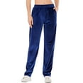 thumbnail image 1 of FOCUSSEXY Soft Velour Cozy Fit Sweatpants (Women's), 1 of 6
