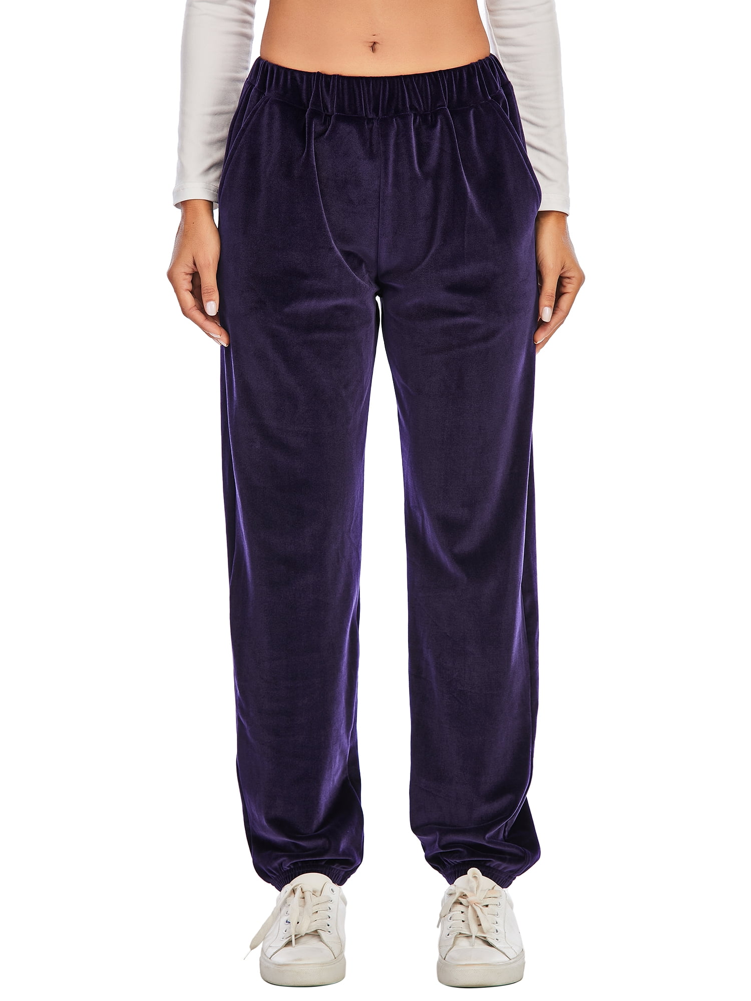 Plus size velvet joggers outlet