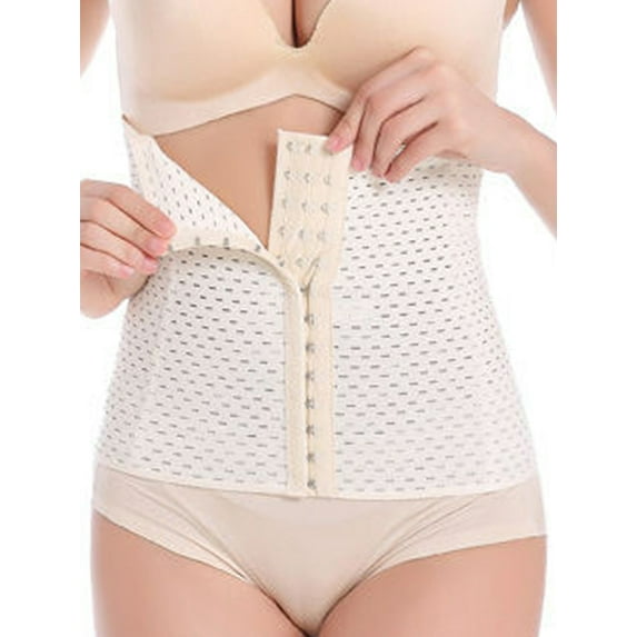 FOCUSSEXY Women Slimming Waist Trainer Weight Loss Steel Boned Tummy Control Body Shaper Slimmer Body Shapewear Women Sport Workout Body Shaper Tummy Fat Burner