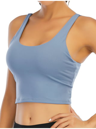 Women's Sport Bra Tank Tops Yoga Camisole Crop Top with Built in Bra for  Women/Girl Gym 