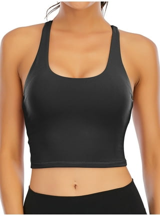 Leopard Printed Sports Bras for Women Yoga Cami Tops Crop Tank Tops with  Built-in Bra Workout Light Support Yoga Bra Gym Tops Tube Vest, Plus Size