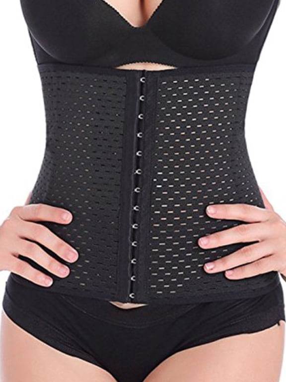 Womens Firm Control Shapewear Waist Trainer Underbust Cincher Corset Shapewear Boned Slimming Wrap Belly Training Belt Slimmer Nipper Girdle