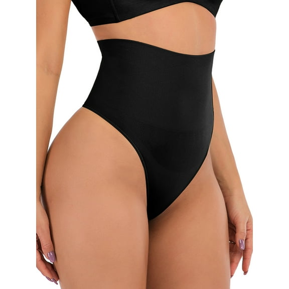 FOCUSSEXY Womens Slim Shapewear Tummy Control Panties Body Shaper Women Butt Lifter Waist Trainer Seamless Slimmer Panty Thong Panties Underwear