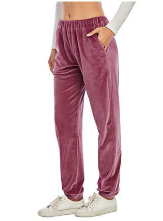 Just Love Women's Velour Plush Jogger Pants - Soft and Cozy