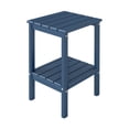thumbnail image 1 of FODINGHILL 2-Tier Tall Outdoor Side Table, HDPE All Weather Patio Adirondack End Table, Plastic Table for Porch Garden Indoor, Blue, 1 of 8