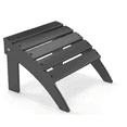thumbnail image 1 of FODINGHILL Adirondack Outdoor Ottoman, HDPE Patio Foot Rest, All Weather Folding Foot Stool for Adirondack Chair, for Patio Backyard Pool Porch Lawn, Gray, 1 of 7
