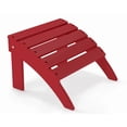 thumbnail image 1 of FODINGHILL Adirondack Outdoor Ottoman, HDPE Patio Foot Rest, All Weather Folding Foot Stool for Adirondack Chair, for Patio Backyard Pool Porch Lawn, Red, 1 of 7