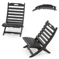 thumbnail image 1 of FODINGHILL Folding Xavier Adirondack Chairs Set of 2, HDPE All-Weather Folding Adirondack Outdoor Chair for Patio Porch Garden, Black, 1 of 10