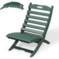 thumbnail image 1 of FODINGHILL Folding Xavier Adirondack Chair, HDPE All-Weather Folding Adirondack Outdoor Chair for Patio Porch Garden, Forest, 1 of 7
