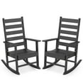 thumbnail image 1 of FODINGHILL Outdoor Rocking Chair Set of 2,HDPE All Weather Patio Rocker for Porch,Garden,Balcony,Black, 1 of 9
