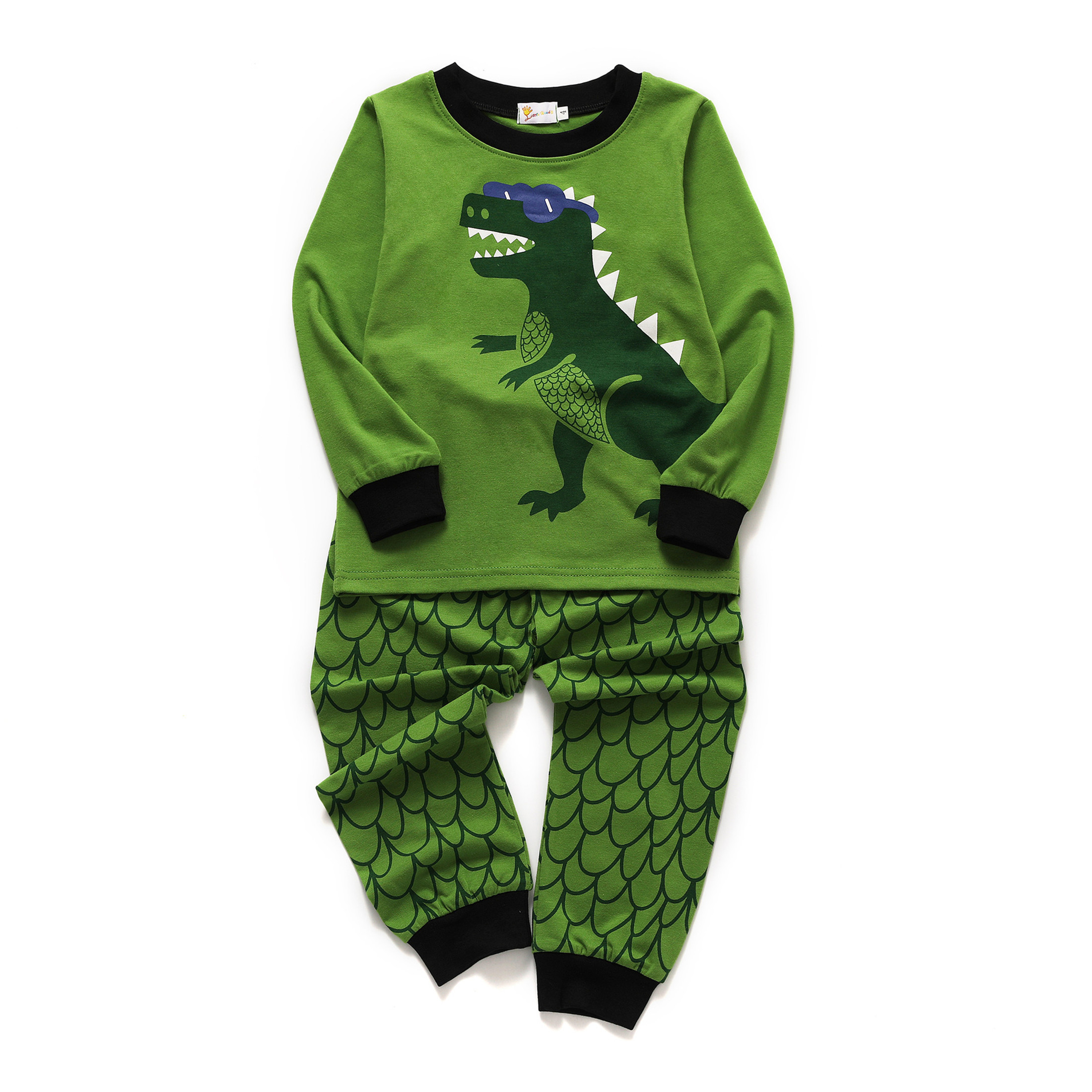 FOFJR Toddler Little Boy Long Sleeve Pajamas Set Cartoon Kids Clothes ...