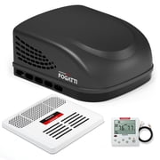 Fogatti Ducted RV Rooftop Air Conditioner 15,000 Btu with Air Distribution Box & Wired Thermostat, 115V Camper Trailer Motorhome AC, Low Noise