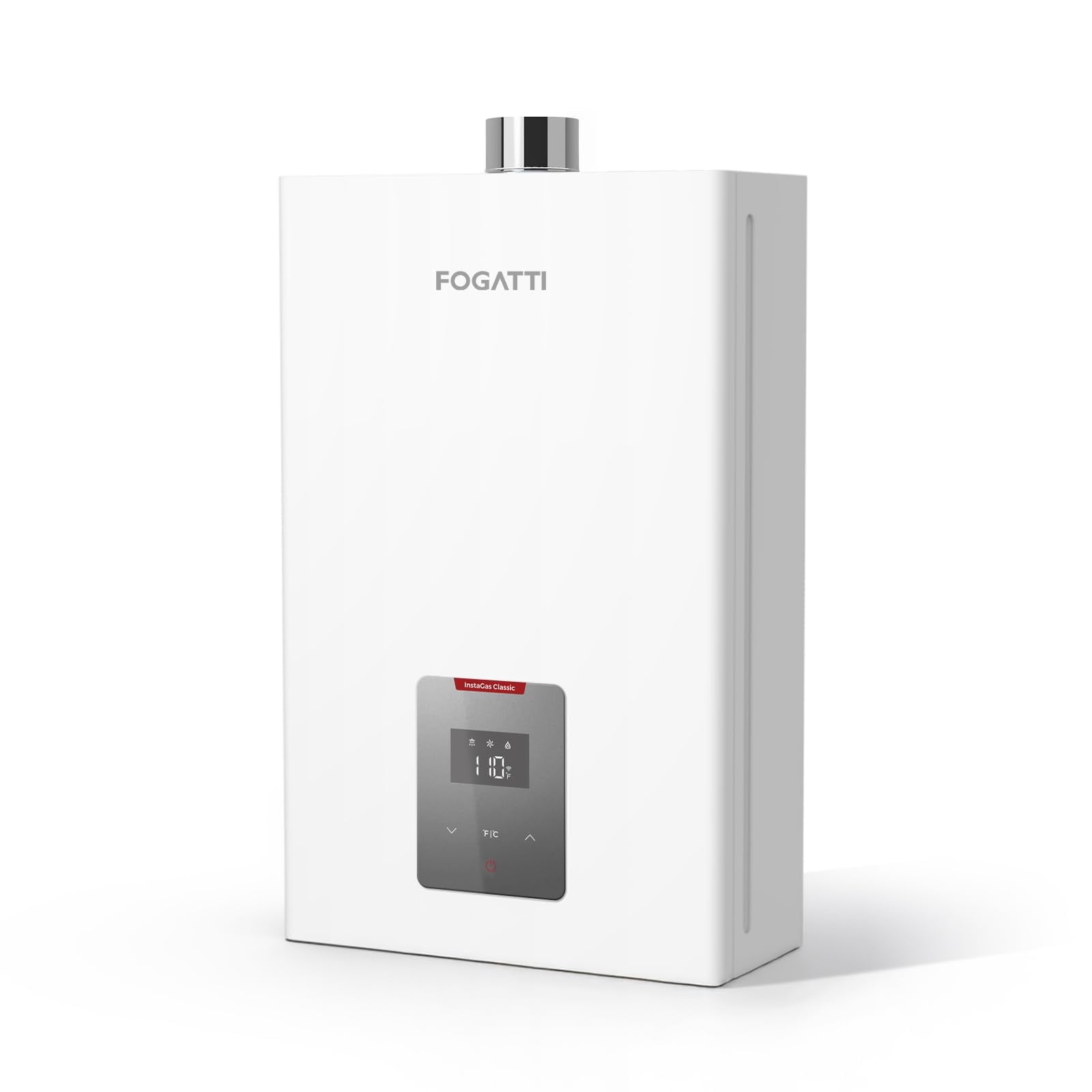 InstaGas Classic Propane Gas Tankless Water Heater 120,000 BTU, Up to 5.1 GPM Instant Hot Water Heater LP for 4 People, Indoor Installation, CSA Certified, White
