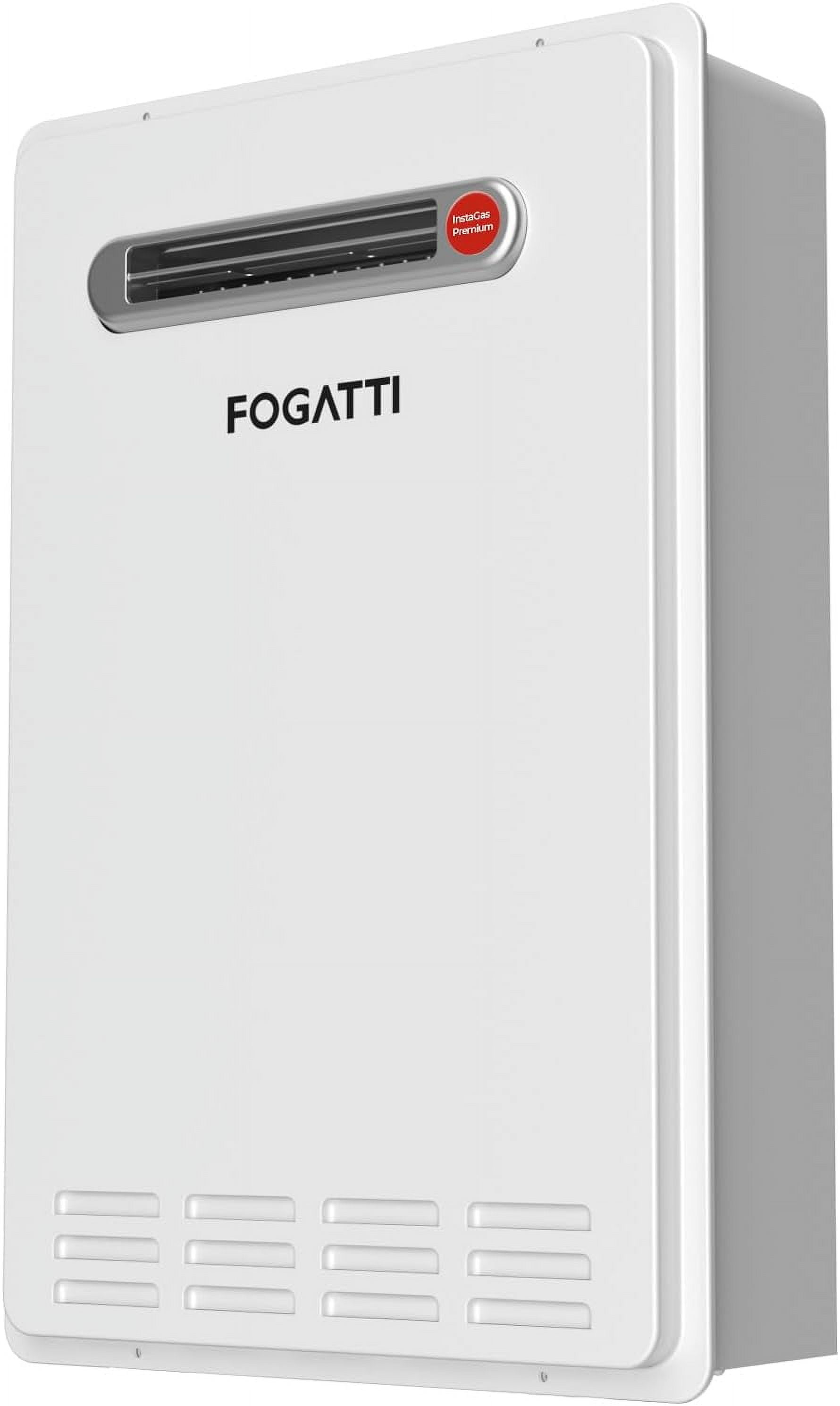 FOGATTI Outdoor Natural Gas Tankless Water Heater, 8.1 GPM, Instant Hot