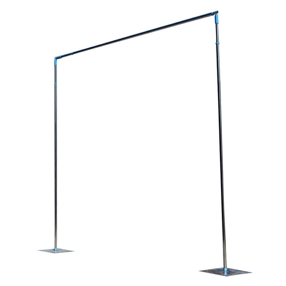 FOGGBET 10x10ft Photography Backdrop Decor Stand Heavy Duty Telescopic Pipe & Drape Kit