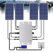 FOGGBET 1200W Micro Solar Panel Grid Tie Inverter Pure Sine Wave MPPT Smart Solar Power Inverter Silver