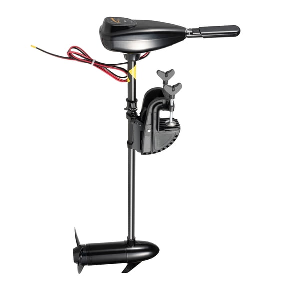 FOGGBET 12V 80lbs Electric Outboard Motor Boat Engine Trolling Motor Outboard Engine 5 Gears Forward, 3 Gears Reverse