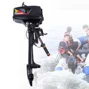 FOGGBET 2-Stroke 3.6HP Gas Trolling Motor Water Cooling CDI Ignition Boat Engine HANGKAI