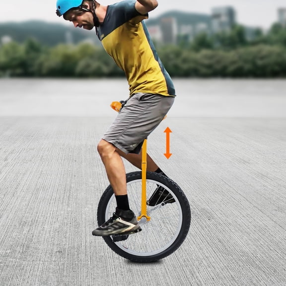 FOGGBET 20 Inch Unicycle Adjustable Unicycle Height Outdoor Unicycle Outdoor Unicycle