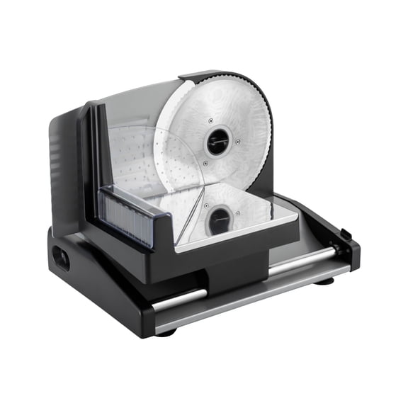 FOGGBET 200W Electric Meat Slicer with 7.48 Inch Stainless Steel Blade, Speed 90 Rpm,Compact Kitchen Slicer for Meat, Vegetables, Fruits, Home Use, 110V, Durable & Easy to Clean