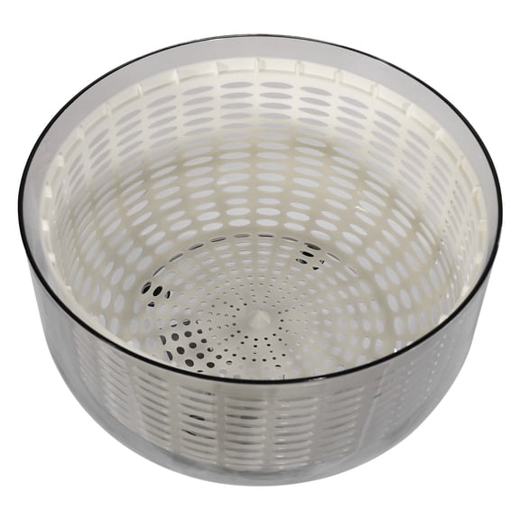 FOGGBET 6W Electric Vegetable Dryer Dry and Wet Electric Salad Spinner-Lettuce 6L Gray