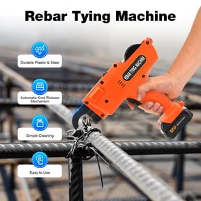 FOGGBET 8-34mm Handheld Rebar Tie Tier Machine Automatic Steel Bar Tying Tool & Wire