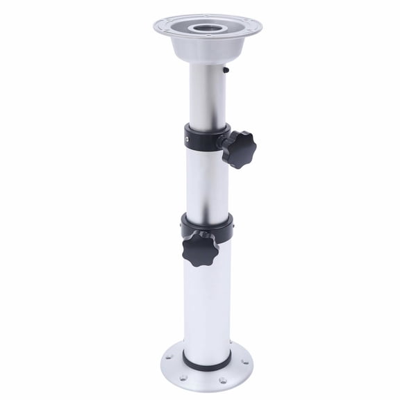 FOGGBET Adjustable Table Legs, Bar Table Stand HT-M02, 3-Section Manual Height Adjustable Desk Legs 16.9-29.1 Inches, for Standing Desk, Workbench, Bar Counter and Home Office