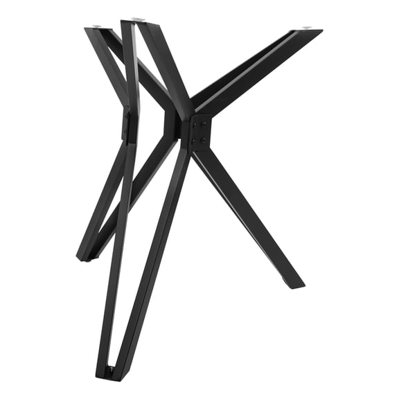 FOGGBET Black Iron 26*28.4-Inch Table Frame Double-Tube x-Shaped Base Bearing 200kg Single-Column Table Legs