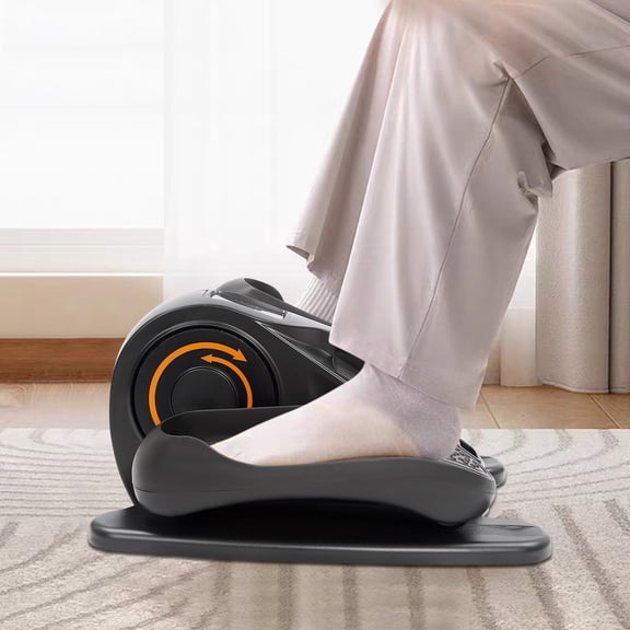 FOGGBET Under Desk Elliptical, Electric Mini Elliptical Machine with Remote Control, Quiet Pedal Exerciser for Office Home, Low Impact Cardio Stepper Fitness Machine